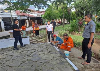 Camat Tallo Pantau Pembenahan Taman Kota Makassar, Ini Tujuannya!