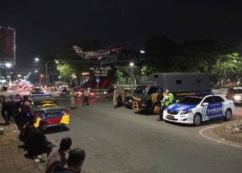 Polisi Bersama TNI Lakukan Pengamanan Kegiatan Perguruan Silat di Malang Kota Tertib