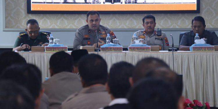 Wujudkan Harkamtibmas, Polres Pasuruan Gelar Rakor Lintas Sektoral Menjelang Pengesahan Warga Baru PSHT
