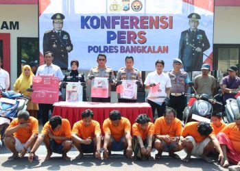 Harkamtibmas, Polisi Berhasil Ungkap Belasan Kasus di Bangkalan Selama Sebulan