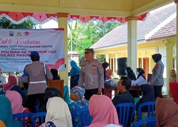 Polwan Polres Pasuruan Gelar Bakti Kesehatan Untuk Masyarakat Rembang