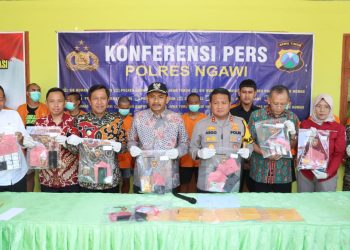 Polres Ngawi Berhasil Amankan 15 Orang Terduga Pengedar dan Pengguna Narkoba