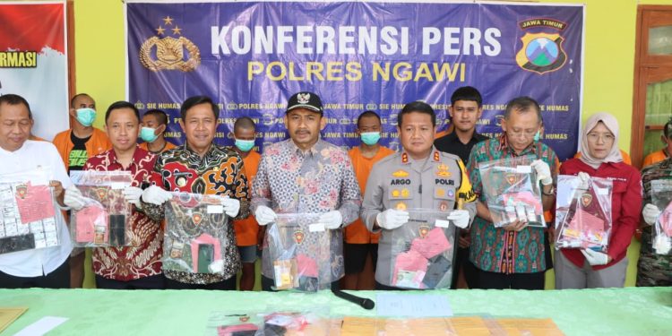 Polres Ngawi Berhasil Amankan 15 Orang Terduga Pengedar dan Pengguna Narkoba