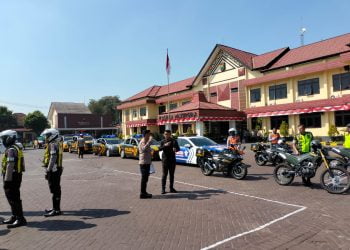 Polres Pasuruan Gelar Simulasi Sispamkota Menjelang Pemilu Tahun 2024