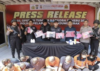 Polres Tanjung Perak Berhasil Ungkap 13 Kasus Narkoba dan Amankan 16 Tersangka