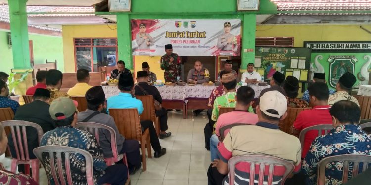 Polri Bersama Masyarakat, Polres Pasuruan Gelar Jum’at Curhat Bersama Masyarakat