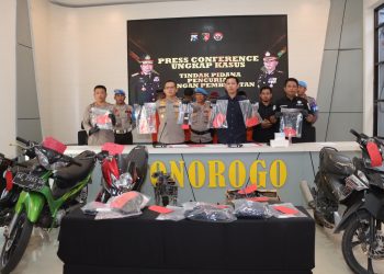 Polisi Berhasil Amankan Pelaku dan Penadah Curanmor yang Kerap Beraksi di Ponorogo