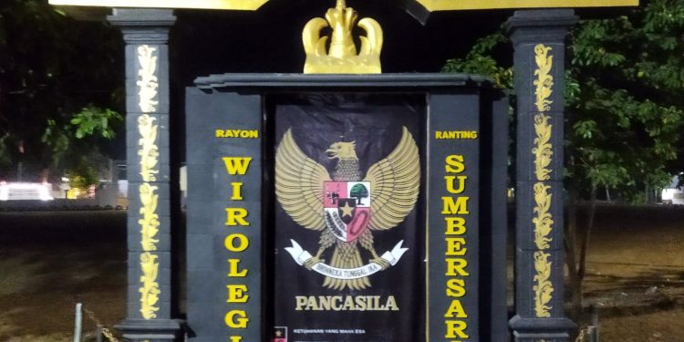 Warga PSHT Sumbersari Alih Fungsikan Tugunya Menjadi Tugu Pancasila, Kapolres Jember Beri Apresiasi