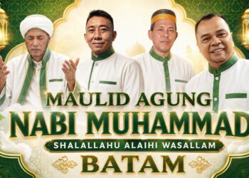 Majelis Fakhrul Wujud Batam Semarakkan Maulid Agung Nabi Muhammad SAW Bersama Para Habaib