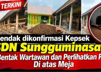 Diduga Preman : Kepsek SDN Sungguminasa II Hendak Dikonfirmasi Terkait Rehab Sekolah Malah Bentak Wartawan dan Perlihatkan Parang di Meja, DPP AJUN Desak Kadis Copot Kepsek